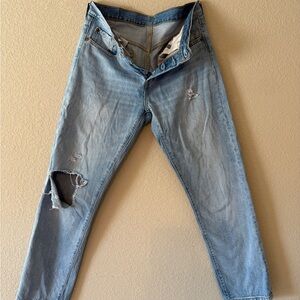 Levi's Light Blue Straight Leg Jeans